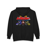 Zyuranger Full Zip Hoodie Custom Graphic Art Cosplay Shirts Rangers Retro Vintage 90s