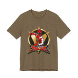 Abaranger Red Tee Custom Graphic Art Cosplay Shirts Rangers Retro Vintage 90s