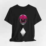 Zyuranger Pink Helmet Tee Super Sentai T Shirt Custom Graphic Art Cosplay Shirts Rangers Retro Vintage 90s Tee