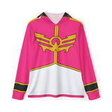 Goseiger Pink Ranger Hoodie (Full Print) Super Sentai Custom Lightweight, Breathable, Workout, Pull over, Fitness, Retro