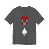 Zyuranger Red Helmet Tee Custom Graphic Art Cosplay Shirts Rangers Retro Vintage 90s