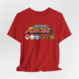 Hurricaneger Team Tee Super Sentai T Shirt Custom Graphic Art Cosplay Shirts Rangers Retro Vintage 90s