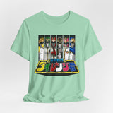 Dairanger Team Colors Tee Super Sentai T Shirt Custom Graphic Art Cosplay Shirts Power Rangers Retro Vintage 90s