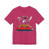 Pink Zyuranger Tee Super Sentai T Shirt Custom Graphic Art Cosplay Shirts Rangers Retro Vintage 90s