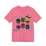 Teenagers with Attitude Tee Super Sentai T Shirt Custom Graphic Art Cosplay Shirts Rangers Retro Vintage 90s