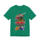 Zyuranger Mechas Tee  Custom Graphic Art Cosplay Shirts Rangers Retro Vintage 90s