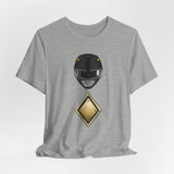 Black Shield Tee Super Sentai T Shirt Custom Graphic Art Cosplay Shirts Rangers Retro Vintage 90s