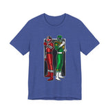 BFF Rangers Tee  Custom Graphic Art Cosplay Shirts Rangers Retro Vintage 90s