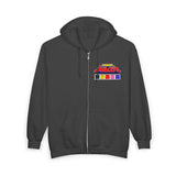 Megaranger MegaRed Full Zip Hoodie Custom Graphic Art Cosplay Shirts Rangers Retro Vintage 90s