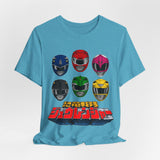 Zyuranger Team Tee Custom Graphic Art Cosplay Shirts Rangers Retro Vintage 90s