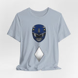 Blue Helmet Tee Super Sentai T Shirt Custom Graphic Art Cosplay Shirts Rangers Retro Vintage 90s