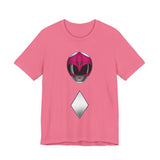 Zyuranger Pink Helmet Tee Super Sentai T Shirt Custom Graphic Art Cosplay Shirts Rangers Retro Vintage 90s Tee