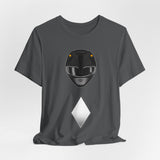 Black Helmet Tee Custom Graphic Art Cosplay Shirts Rangers Retro Vintage 90s