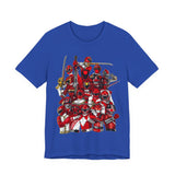 Sentai Red Tee  Custom Graphic Art Cosplay Shirts Rangers Retro Vintage 90s