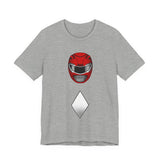 Zyuranger Red Helmet Tee Custom Graphic Art Cosplay Shirts Rangers Retro Vintage 90s