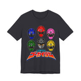 Gokaiger Gokai Helmet Tee Custom Graphic Art Cosplay Shirts Rangers Retro Vintage 90s