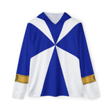 GoGo Five Blue Hoodie (Full Print) Lightweight, Breathable, workout, pull over, fitness Hoodie Super Sentai Custom