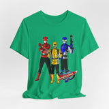 Go Busters team Tee Super Sentai T Shirt Custom Graphic Art Cosplay Shirts Rangers Retro Vintage 90s