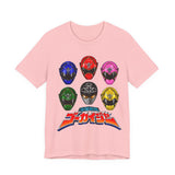Gokaiger Gokai Helmet Tee Custom Graphic Art Cosplay Shirts Rangers Retro Vintage 90s