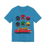 Zyuranger Team Tee Custom Graphic Art Cosplay Shirts Rangers Retro Vintage 90s