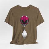 Zyuranger Pink Helmet Tee Super Sentai T Shirt Custom Graphic Art Cosplay Shirts Rangers Retro Vintage 90s Tee