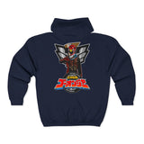 Go-Onger Full Zip Hoodie Custom Graphic Art Cosplay Shirts Rangers Retro Vintage 90s