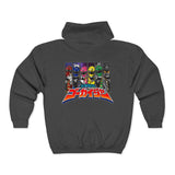 Gokaiger Full Zip Hoodie Custom Graphic Art Cosplay Shirts Rangers Retro Vintage 90s