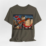 Red Tyrannosaurus Megazord Jurassic Tee Super Sentai T Shirt Custom Graphic Art Cosplay Shirts Rangers Retro Vintage 90s