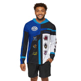 Boonboomger Blue Champion Hoodie (Full Print) Lightweight, Breathable, workout, pull over, fitness Hoodie Super Sentai Custom