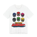 Zyuranger Team Tee Custom Graphic Art Cosplay Shirts Rangers Retro Vintage 90s