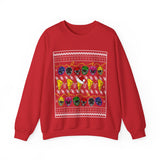 MMPR Ugly Christmas Sweatshirt Custom Graphic Art Cosplay Shirts Rangers Retro Vintage 90s