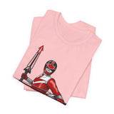 Time Red Tee Super Sentai T Shirt Custom Graphic Art Cosplay Shirts Rangers Retro Vintage 90s