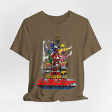 Zyuranger Mecha Tee Custom Graphic Art Cosplay Shirts Rangers Retro Vintage 90s