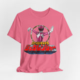 Pink Zyuranger Tee Super Sentai T Shirt Custom Graphic Art Cosplay Shirts Rangers Retro Vintage 90s