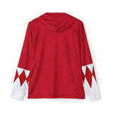 Zyuranger Red Hoodie (Full Print) Lightweight, Breathable, workout, pull over, fitness Hoodie Super Sentai Custom
