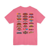 Sentai Front and Back Tee  Custom Graphic Art Cosplay Shirts Rangers Retro Vintage 90s