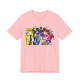 Once a Ranger Tee Super Sentai T Shirt Custom Graphic Art Cosplay Shirts Rangers Retro Vintage 90s