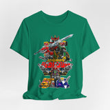 Zyuranger Mechas Tee  Custom Graphic Art Cosplay Shirts Rangers Retro Vintage 90s