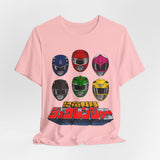 Zyuranger Team Tee Custom Graphic Art Cosplay Shirts Rangers Retro Vintage 90s