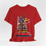 Zyuranger Mecha Tee Custom Graphic Art Cosplay Shirts Rangers Retro Vintage 90s