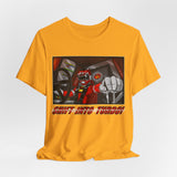 Shift Into Turbo Tee Custom Graphic Art Cosplay Shirts Rangers Retro Vintage 90s