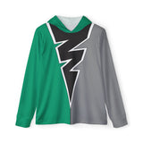 Ryusoulger Ryusoul Green Hoodie (Full Print) Super Sentai Custom Lightweight, Breathable, Workout, Pull over, Fitness, Retro 90s