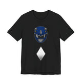 Blue Helmet Tee Super Sentai T Shirt Custom Graphic Art Cosplay Shirts Rangers Retro Vintage 90s