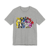 Once a Ranger Tee Super Sentai T Shirt Custom Graphic Art Cosplay Shirts Rangers Retro Vintage 90s