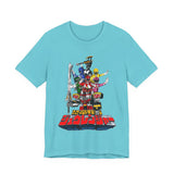 Zyuranger Mecha Tee Custom Graphic Art Cosplay Shirts Rangers Retro Vintage 90s