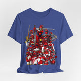 Sentai Front and Back Tee  Custom Graphic Art Cosplay Shirts Rangers Retro Vintage 90s