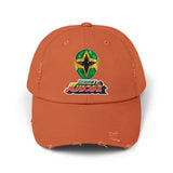 Hurricanenger Green Distressed Hat Super Sentai T Shirt Custom Graphic Art Cosplay Shirts Rangers Retro Vintage 90s