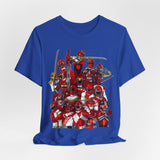 Sentai Red Tee  Custom Graphic Art Cosplay Shirts Rangers Retro Vintage 90s