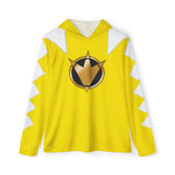 Abaranger Yellow Hoodie (Full Print) Lightweight, Breathable, workout, pull over, fitness Hoodie Super Sentai Custom