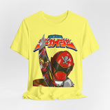 Gokai Homage Tee Custom Graphic Art Cosplay Shirts Rangers Retro Vintage 90s